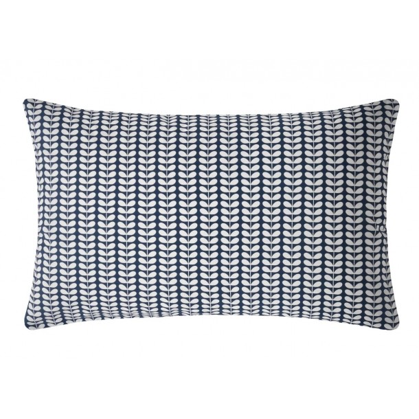Orla Kiely bed set. Elegant and classic, Tiny Stem. 200 thread count cotton, in an intense whale blue color.