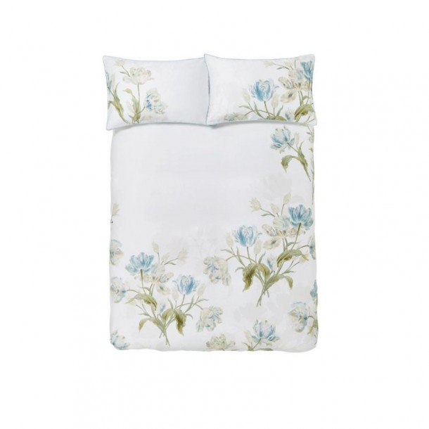 Floral print and stripes Gosford, Laura Ashley. Reversible and includes duvet cover and pillowcase.