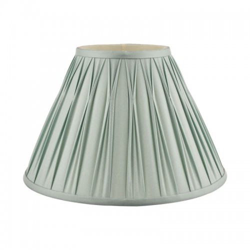 Fenn lampshade in 100% silk, pleated by Laura Ashley in duckegg.