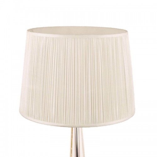 Laura Ashley traditional silk shade cream. pleated design. Available in various diameters.