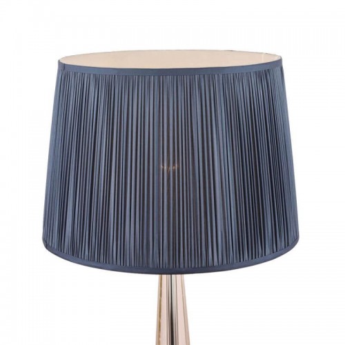 Laura Ashley traditional silk shade midnight blue. pleated design. Available in various diameters.