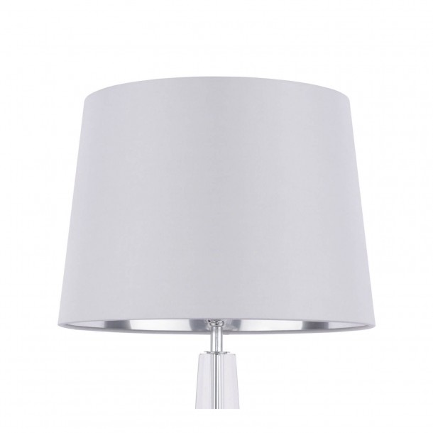 Emyr conical shade, Laura Ashley. Handcrafted with silver silk and silver interior. Reversible device for ceiling shade.