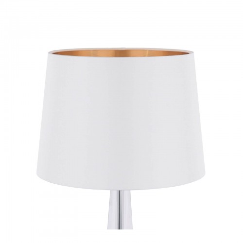 Emyr conical shade, Laura Ashley. Handcrafted with cream silk and gold interior. Reversible device for ceiling shade.