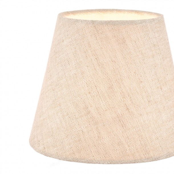 Bray linen upholstered lampshade, Laura Ashley. Natural tone. Ideal design for table bases and ceiling lamps. Various measures.