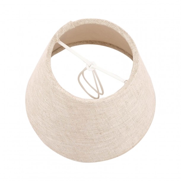 Bray linen upholstered lampshade, Laura Ashley. Natural tone. Ideal design for table bases and ceiling lamps. Various measures.