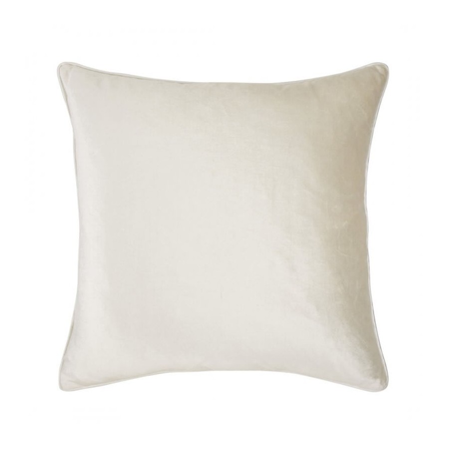 Nigella velvet cushion, by Laura Ashley in oyster tone. Square 50 x 50 cm. Padding included.