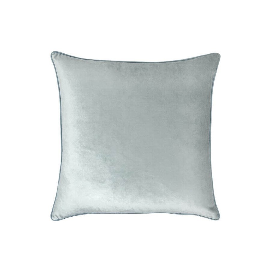 Nigella velvet cushion, by Laura Ashley in a duckegg tone. Square 50 x 50 cm. Padding included.