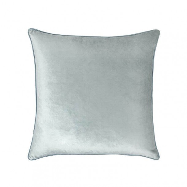 Nigella velvet cushion, by Laura Ashley in a duckegg tone. Square 50 x 50 cm. Padding included.