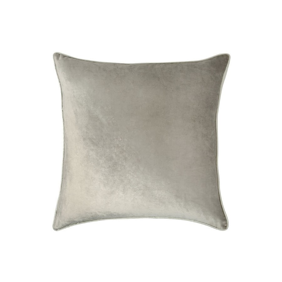 Nigella velvet cushion, by Laura Ashley in truffle tone. Square 50 x 50 cm. Padding included.