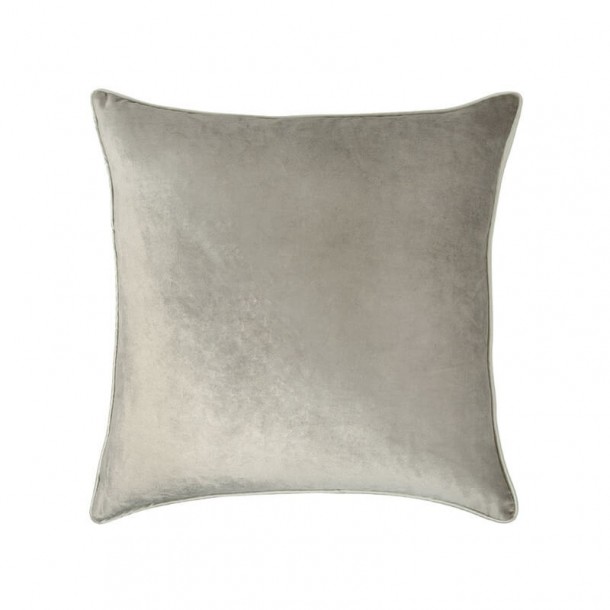Nigella velvet cushion, by Laura Ashley in truffle tone. Square 50 x 50 cm. Padding included.