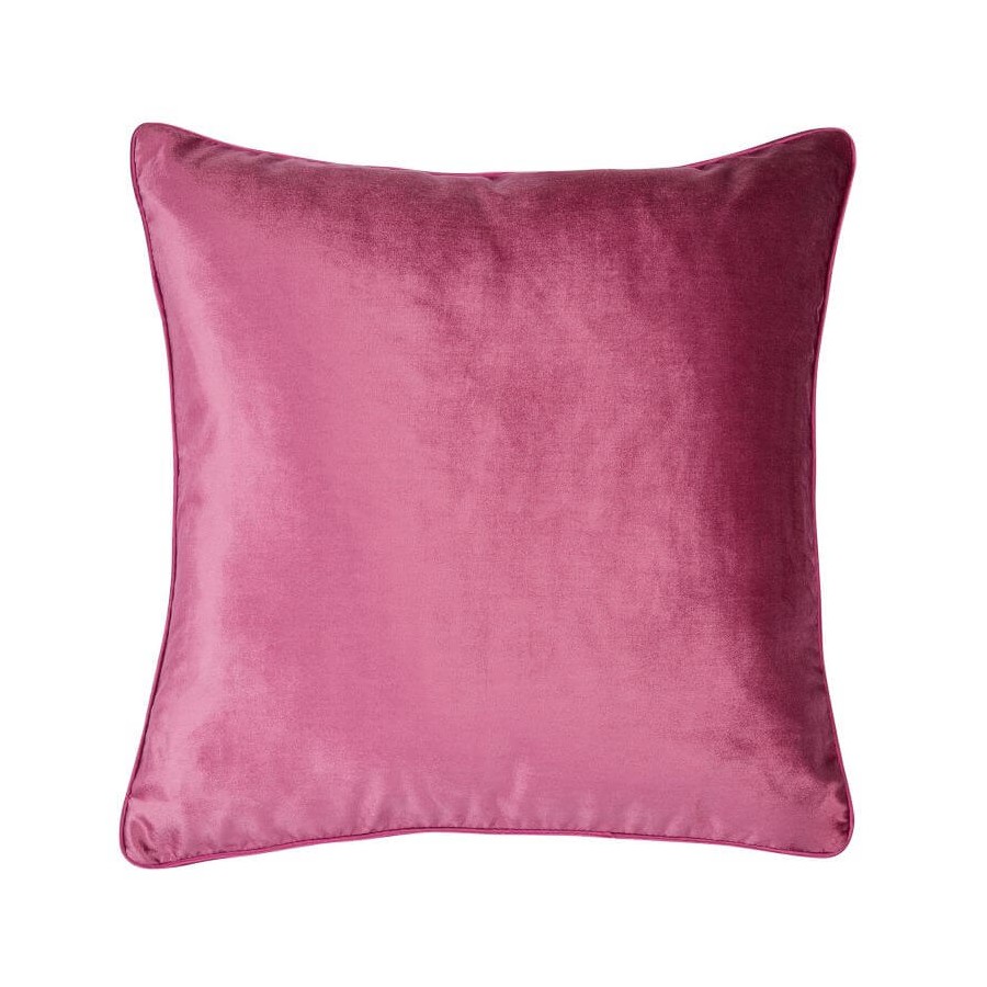 Velvet cushion Nigella, by Laura Ashley in pink. Square 50 x 50 cm. Padding included.