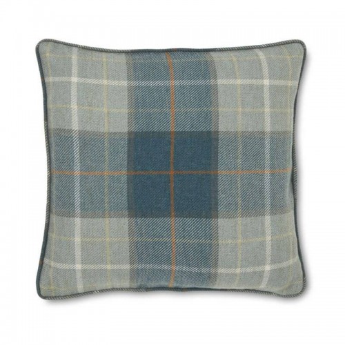 Alfriston Throw Pillow, Laura Ashley. Sage   with edging. Classic checkered design. Includes feather padding. 45x45cm.