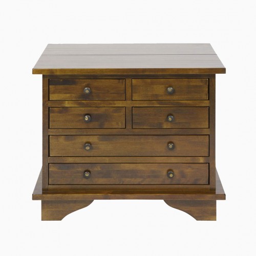 Table for garrat dark chestnut lamp. Garrat Collection, Laura Ashley. 6 drawers in solid birch with staining.