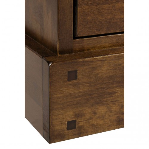 Media cabinet in dark chestnut finish. Garrat Collection, Laura Ashley. 2 drawers and 4 shelves.