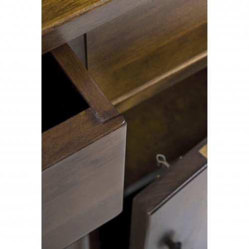 Garrat triple sideboard dark chestnut finish. Garrat Collection, Laura Ashley. 3 drawers, three cabinets and adjustable shelves.