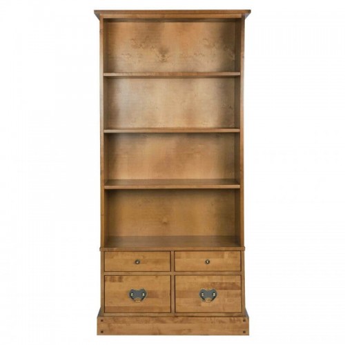 Bookcase in honey finish. It belongs to the Garrat collection, by Laura Ashley. 4 drawers of two sizes and 3 removable shelves.