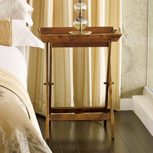 Auxiliary tray, honey finish. Classic style. Garrat Collection, Laura Ashley. removable legs. Solid birch wood.
