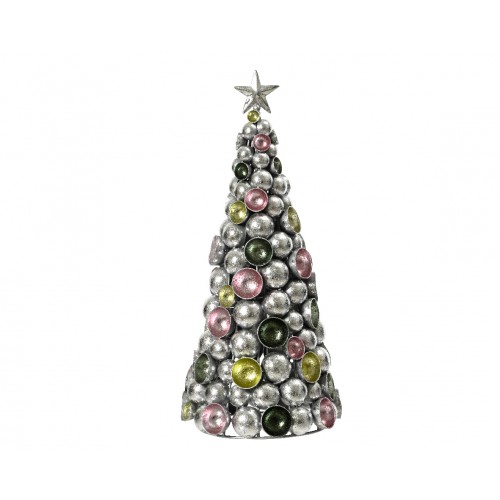 Christmas Tree Metal Silver...