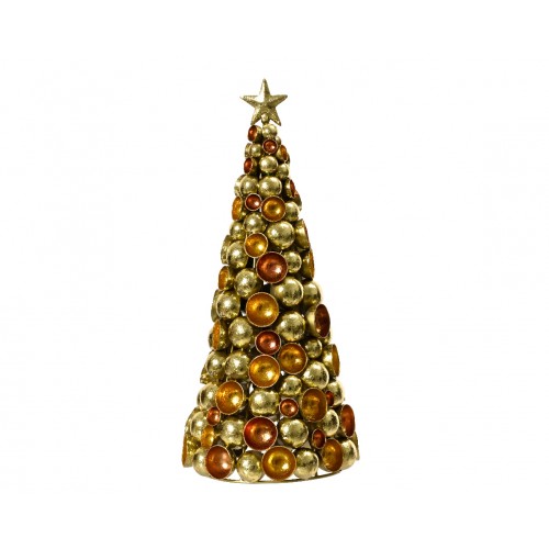 Christmas Tree Metal Gold...