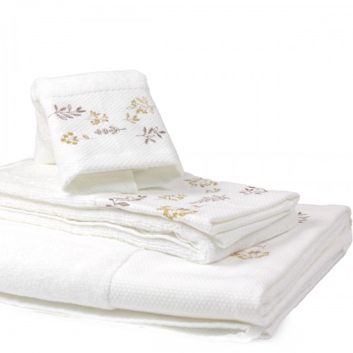 Small Herbs Towel White...