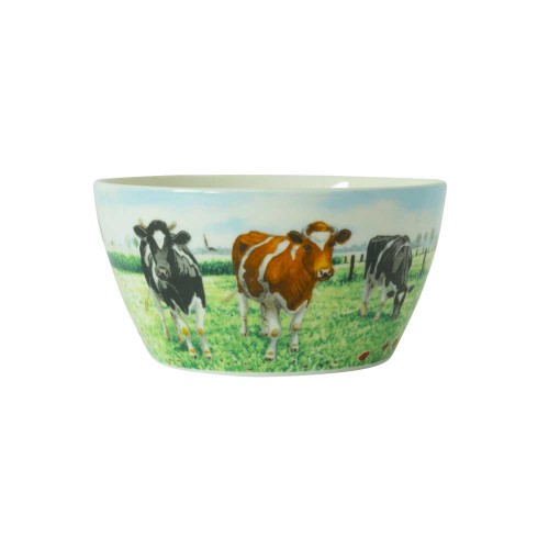 Bowl 13 cm. Cows. FARM