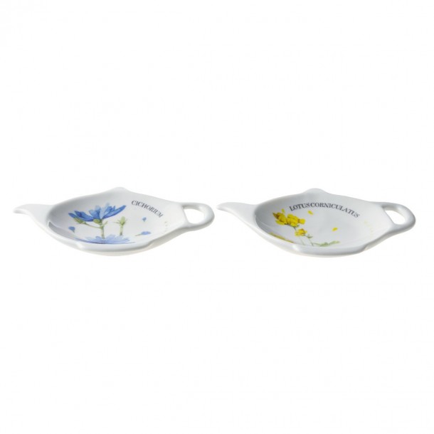 Set of 2 tea bags holders in giftbox, with a lovely floral design.