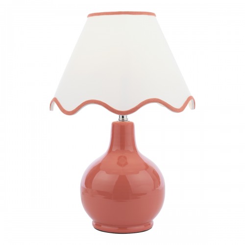 Bramhope Table Lamp Old Rose With Shade