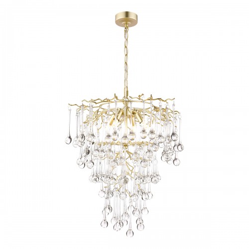 Willlow 4 Light Tall Pendant Painted Champagne