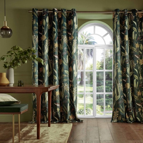 Green Glasshouse Curtains,...