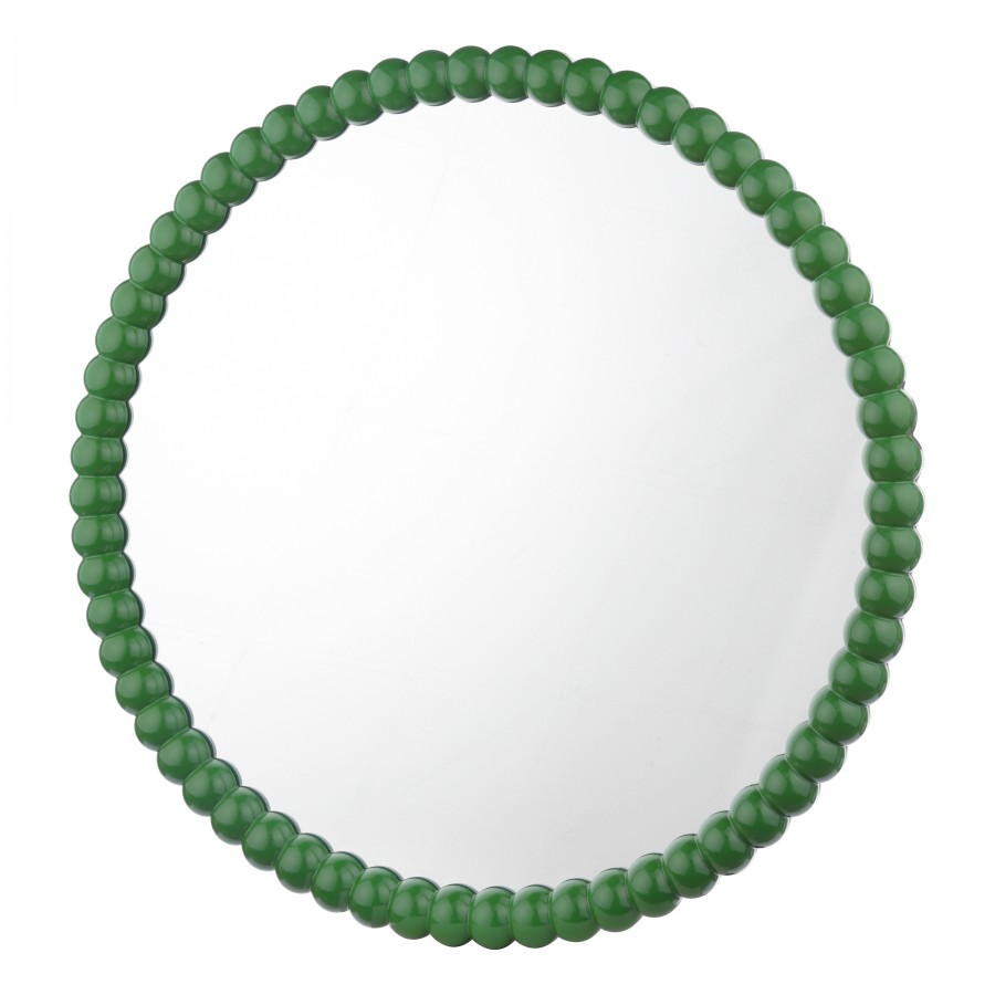 Ruan Round Mirror Green 70 Cm