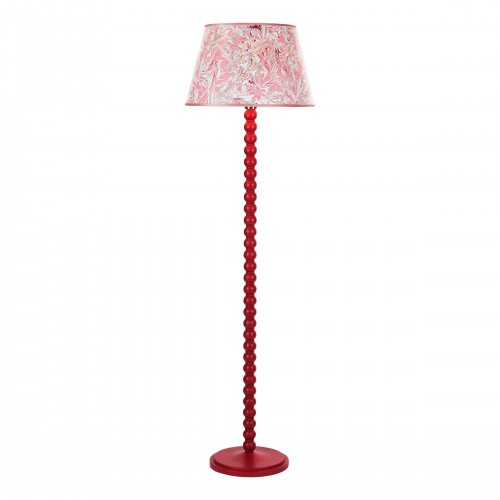 Spool Floor Lamp Red Base Only