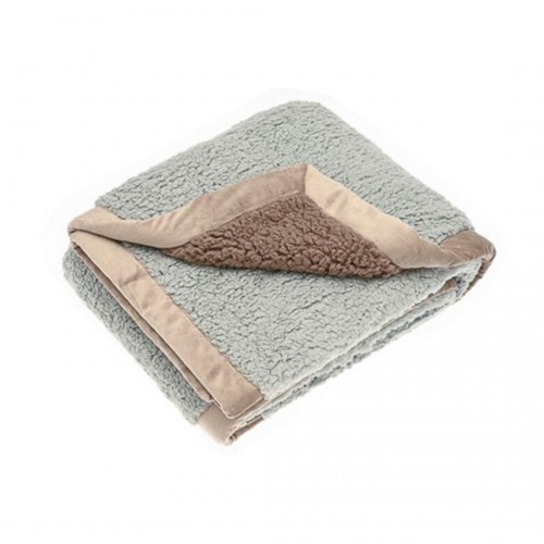 Cosy Sherpa Throw Opal / Taupe