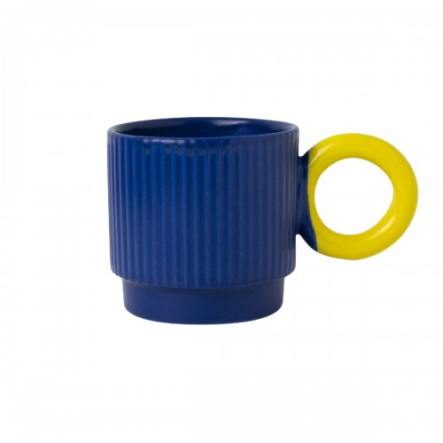 Mug Blue With Yellow Ear Luka