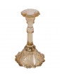 Yellow Glass Candlestick,...