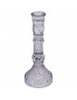 Grey Glass Candlestick,...