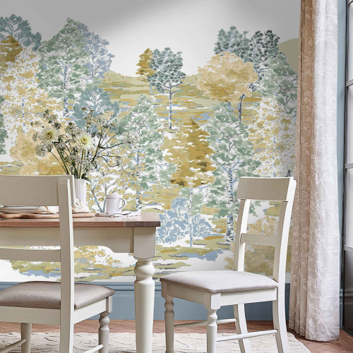 Mural Bernwood Ochre Yellow...