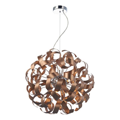 Rawley copper x9 ceiling lamp