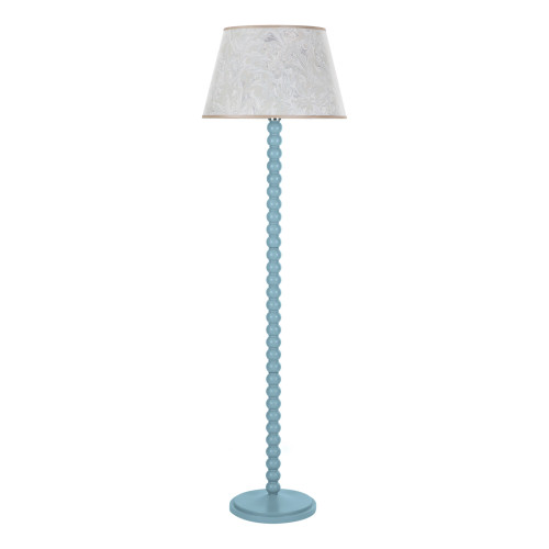 Spool Floor Lamp Blue Base...