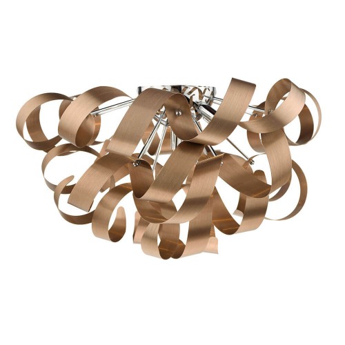 Rawley copper x5 ceiling lamp