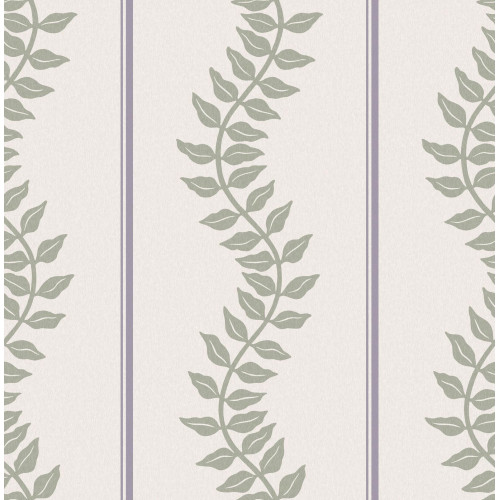 Laurel Leaf Stripe Mauve &...