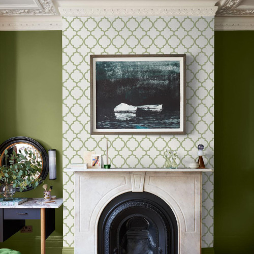 Trellia Green Wallpaper,...