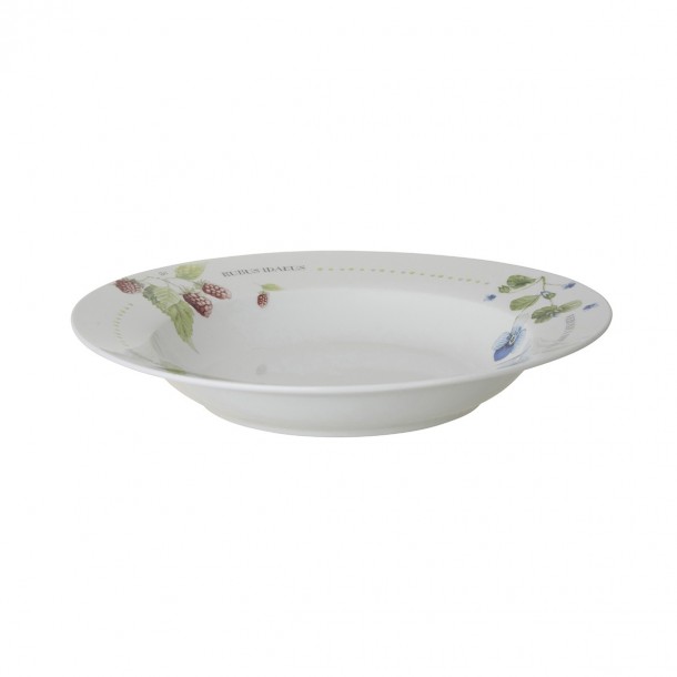 Deep plate with a lovely floral design.