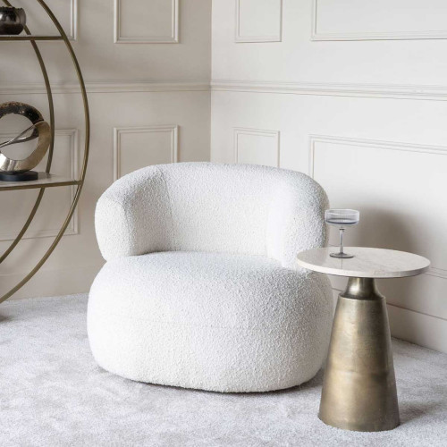 Butaca Luna en Boucle Crema