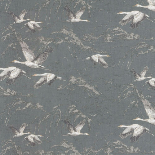 Animalia Steel Gray Fabric