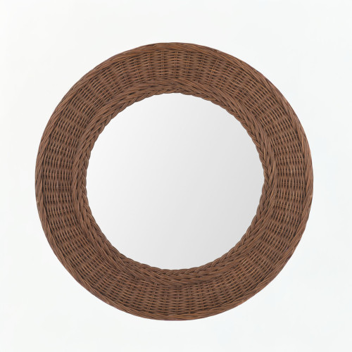 Cait Dark Wicker Mirror 60...