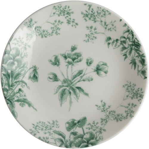 Plate 12 cm Flowers Green...