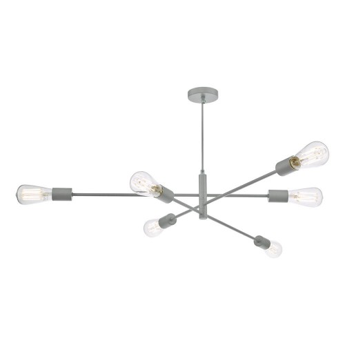 Lámpara de techo Alana gris x6
