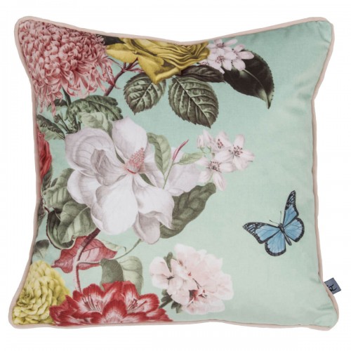 Bloomsbury mint pink cushion