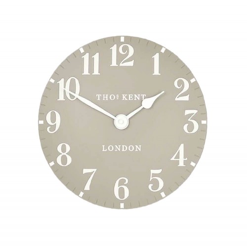 Arabic (dove grey) clock 30cm