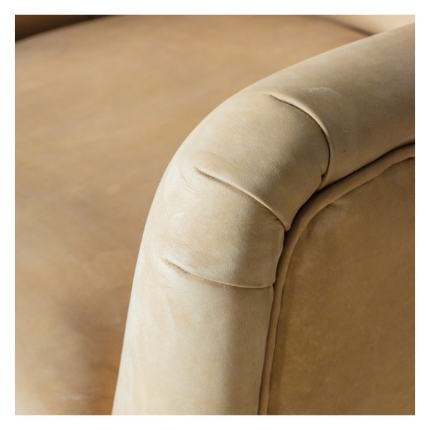 bristol swivel chair saddle tan